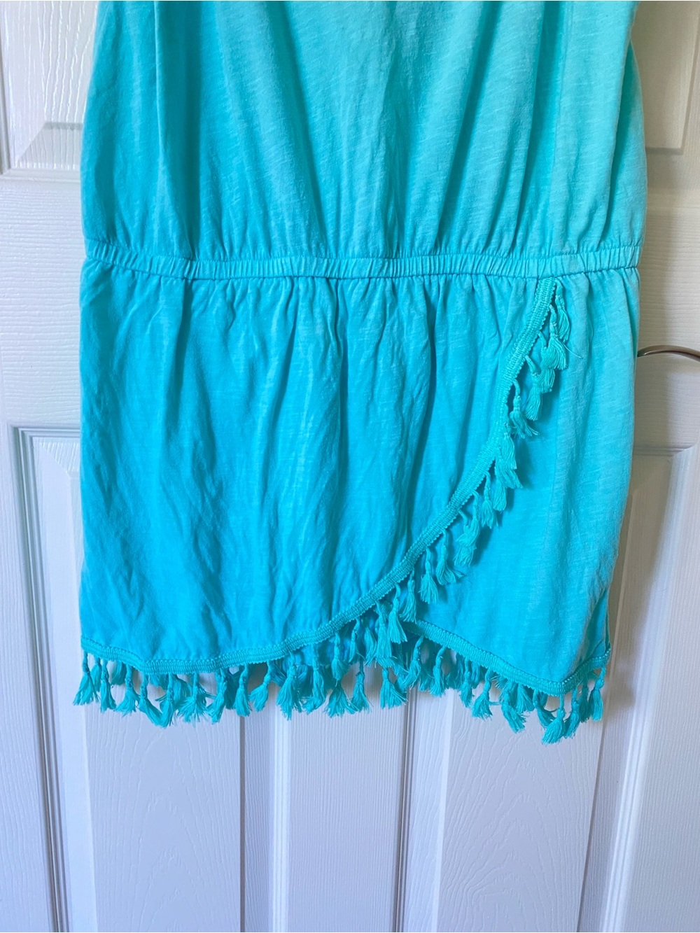 Victoria’s Secret Turquoise Cover-Up Dress with Tassel Trim - Picture 2 of 5